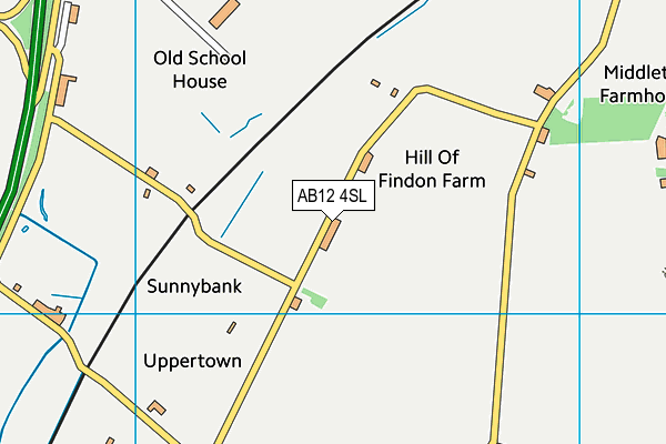 AB12 4SL map - OS VectorMap District (Ordnance Survey)
