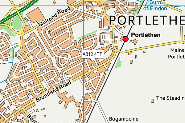AB12 4TF map - OS VectorMap District (Ordnance Survey) AB12 4TF map - OS VectorMap District (Ordnance Survey)