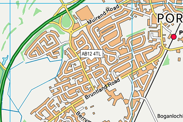AB12 4TL map - OS VectorMap District (Ordnance Survey) AB12 4TL map - OS VectorMap District (Ordnance Survey)