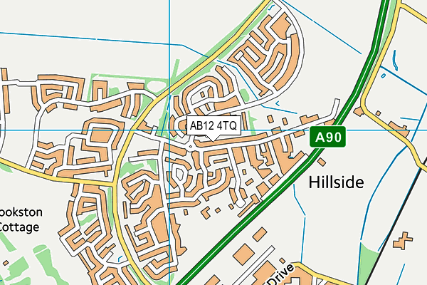 AB12 4TQ map - OS VectorMap District (Ordnance Survey) AB12 4TQ map - OS VectorMap District (Ordnance Survey)