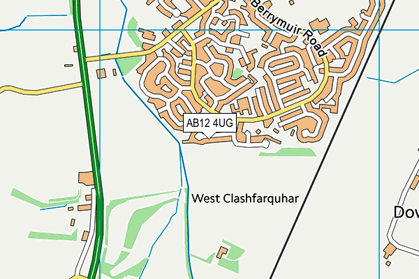 AB12 4UG map - OS VectorMap District (Ordnance Survey) AB12 4UG map - OS VectorMap District (Ordnance Survey)