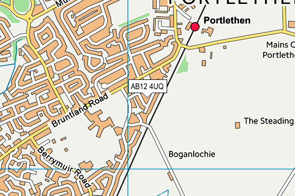 AB12 4UQ map - OS VectorMap District (Ordnance Survey) AB12 4UQ map - OS VectorMap District (Ordnance Survey)