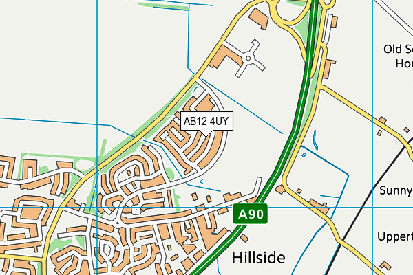 AB12 4UY map - OS VectorMap District (Ordnance Survey) AB12 4UY map - OS VectorMap District (Ordnance Survey)