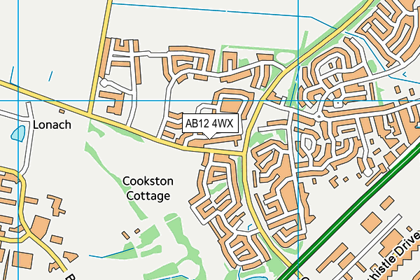 AB12 4WX map - OS VectorMap District (Ordnance Survey) AB12 4WX map - OS VectorMap District (Ordnance Survey)