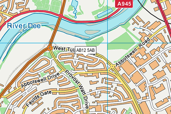 AB12 5AB map - OS VectorMap District (Ordnance Survey) AB12 5AB map - OS VectorMap District (Ordnance Survey)