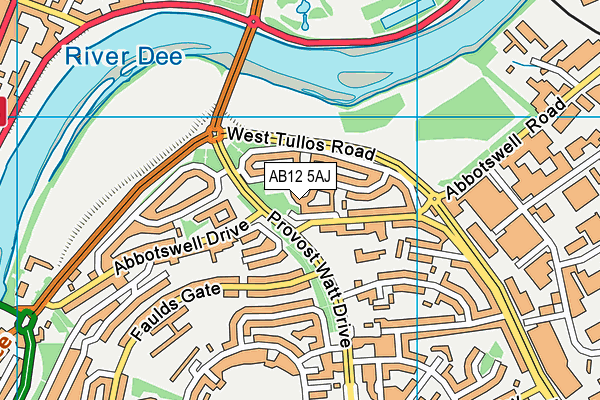 AB12 5AJ map - OS VectorMap District (Ordnance Survey) AB12 5AJ map - OS VectorMap District (Ordnance Survey)