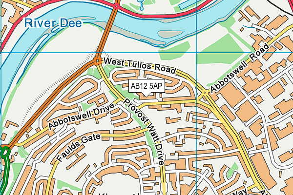 AB12 5AP map - OS VectorMap District (Ordnance Survey) AB12 5AP map - OS VectorMap District (Ordnance Survey)