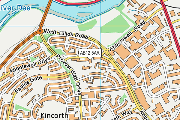 AB12 5AR map - OS VectorMap District (Ordnance Survey) AB12 5AR map - OS VectorMap District (Ordnance Survey)