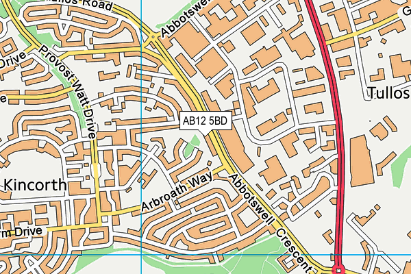 AB12 5BD map - OS VectorMap District (Ordnance Survey) AB12 5BD map - OS VectorMap District (Ordnance Survey)