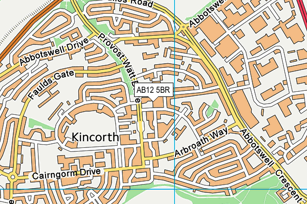 AB12 5BR map - OS VectorMap District (Ordnance Survey) AB12 5BR map - OS VectorMap District (Ordnance Survey)