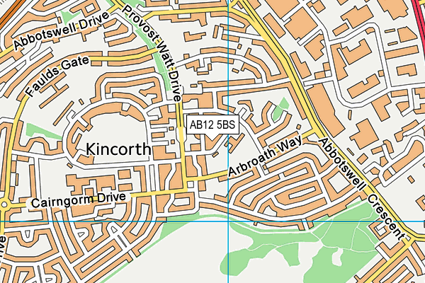 AB12 5BS map - OS VectorMap District (Ordnance Survey) AB12 5BS map - OS VectorMap District (Ordnance Survey)