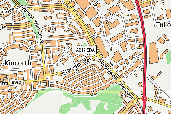 AB12 5DA map - OS VectorMap District (Ordnance Survey) AB12 5DA map - OS VectorMap District (Ordnance Survey)