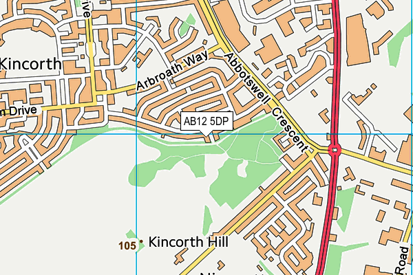 AB12 5DP map - OS VectorMap District (Ordnance Survey) AB12 5DP map - OS VectorMap District (Ordnance Survey)