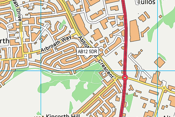AB12 5DR map - OS VectorMap District (Ordnance Survey) AB12 5DR map - OS VectorMap District (Ordnance Survey)