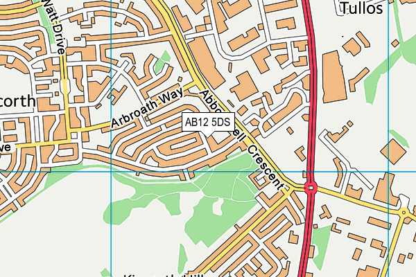 AB12 5DS map - OS VectorMap District (Ordnance Survey) AB12 5DS map - OS VectorMap District (Ordnance Survey)