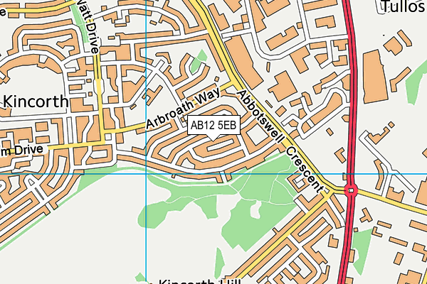 AB12 5EB map - OS VectorMap District (Ordnance Survey) AB12 5EB map - OS VectorMap District (Ordnance Survey)