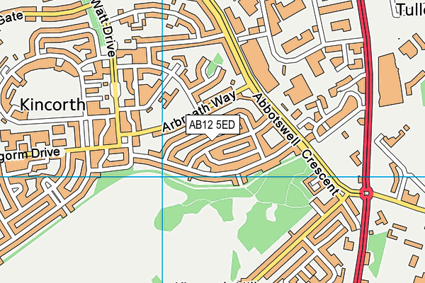 AB12 5ED map - OS VectorMap District (Ordnance Survey) AB12 5ED map - OS VectorMap District (Ordnance Survey)