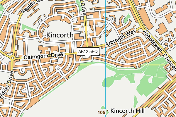 AB12 5EQ map - OS VectorMap District (Ordnance Survey) AB12 5EQ map - OS VectorMap District (Ordnance Survey)