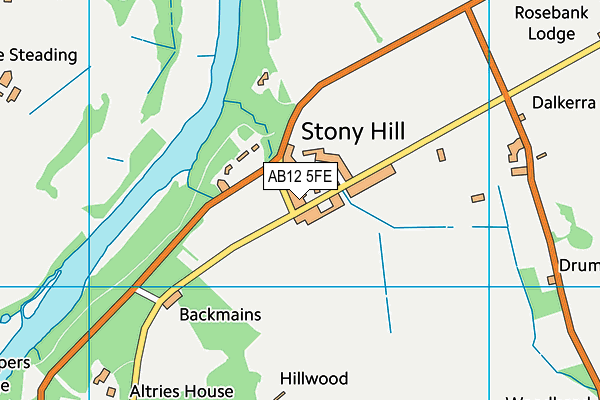 AB12 5FE map - OS VectorMap District (Ordnance Survey) AB12 5FE map - OS VectorMap District (Ordnance Survey)