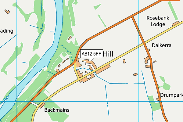 AB12 5FF map - OS VectorMap District (Ordnance Survey) AB12 5FF map - OS VectorMap District (Ordnance Survey)