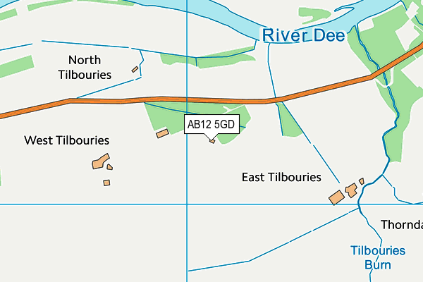 AB12 5GD map - OS VectorMap District (Ordnance Survey) AB12 5GD map - OS VectorMap District (Ordnance Survey)