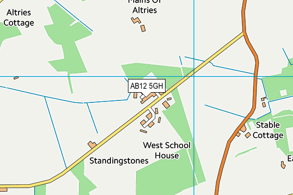 AB12 5GH map - OS VectorMap District (Ordnance Survey) AB12 5GH map - OS VectorMap District (Ordnance Survey)
