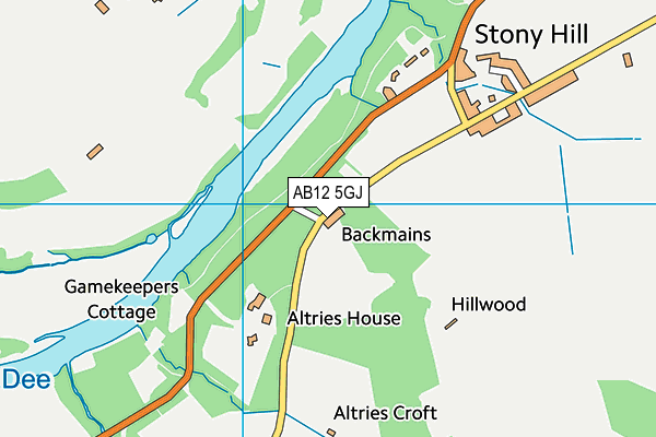 AB12 5GJ map - OS VectorMap District (Ordnance Survey) AB12 5GJ map - OS VectorMap District (Ordnance Survey)