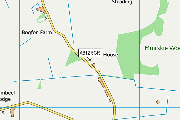 AB12 5GR map - OS VectorMap District (Ordnance Survey) AB12 5GR map - OS VectorMap District (Ordnance Survey)
