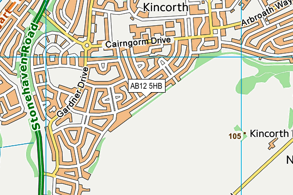 AB12 5HB map - OS VectorMap District (Ordnance Survey) AB12 5HB map - OS VectorMap District (Ordnance Survey)