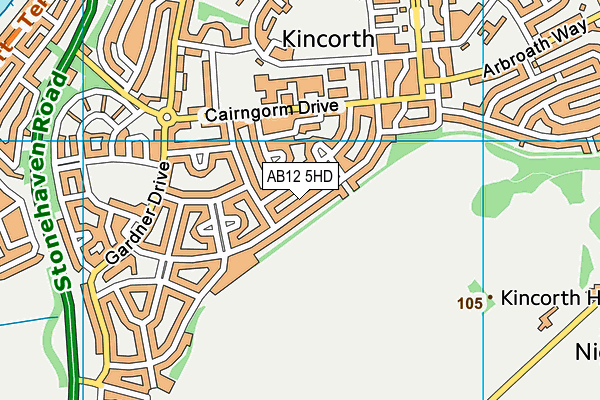 AB12 5HD map - OS VectorMap District (Ordnance Survey) AB12 5HD map - OS VectorMap District (Ordnance Survey)