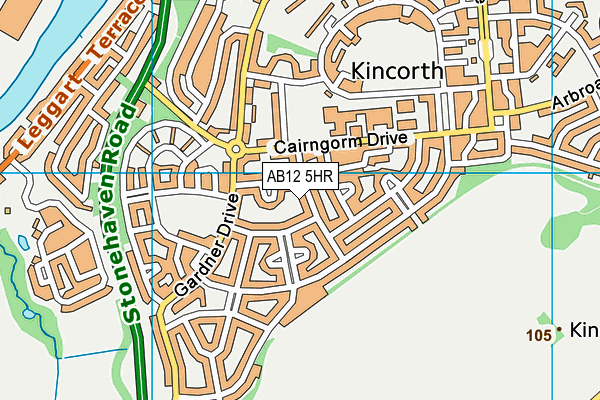 AB12 5HR map - OS VectorMap District (Ordnance Survey) AB12 5HR map - OS VectorMap District (Ordnance Survey)
