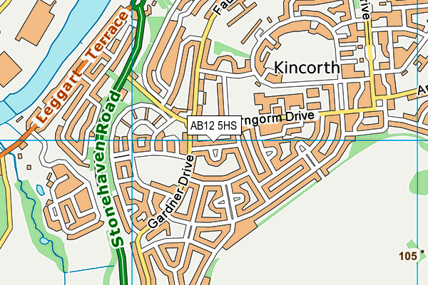 AB12 5HS map - OS VectorMap District (Ordnance Survey) AB12 5HS map - OS VectorMap District (Ordnance Survey)