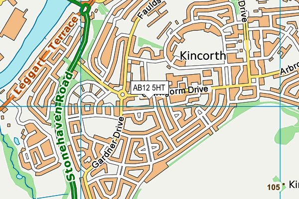 AB12 5HT map - OS VectorMap District (Ordnance Survey) AB12 5HT map - OS VectorMap District (Ordnance Survey)