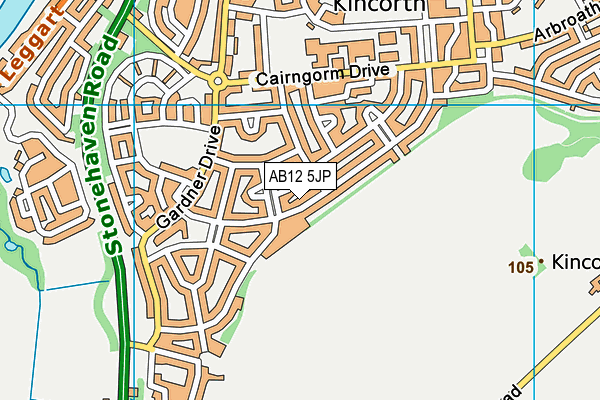 AB12 5JP map - OS VectorMap District (Ordnance Survey) AB12 5JP map - OS VectorMap District (Ordnance Survey)