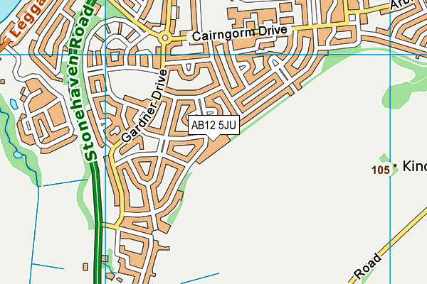 AB12 5JU map - OS VectorMap District (Ordnance Survey) AB12 5JU map - OS VectorMap District (Ordnance Survey)