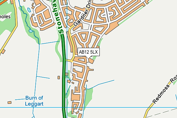 AB12 5LX map - OS VectorMap District (Ordnance Survey) AB12 5LX map - OS VectorMap District (Ordnance Survey)