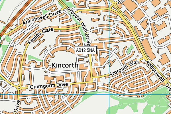 AB12 5NA map - OS VectorMap District (Ordnance Survey) AB12 5NA map - OS VectorMap District (Ordnance Survey)