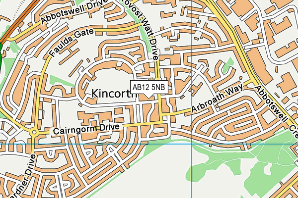 AB12 5NB map - OS VectorMap District (Ordnance Survey) AB12 5NB map - OS VectorMap District (Ordnance Survey)