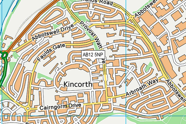 AB12 5NP map - OS VectorMap District (Ordnance Survey) AB12 5NP map - OS VectorMap District (Ordnance Survey)