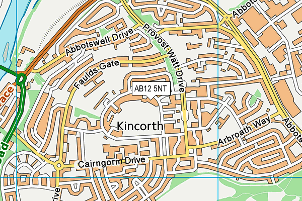 AB12 5NT map - OS VectorMap District (Ordnance Survey) AB12 5NT map - OS VectorMap District (Ordnance Survey)