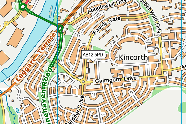AB12 5PD map - OS VectorMap District (Ordnance Survey) AB12 5PD map - OS VectorMap District (Ordnance Survey)