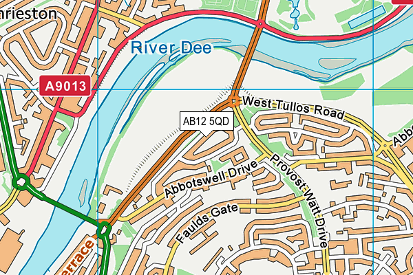 AB12 5QD map - OS VectorMap District (Ordnance Survey) AB12 5QD map - OS VectorMap District (Ordnance Survey)