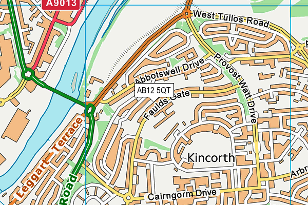 AB12 5QT map - OS VectorMap District (Ordnance Survey) AB12 5QT map - OS VectorMap District (Ordnance Survey)