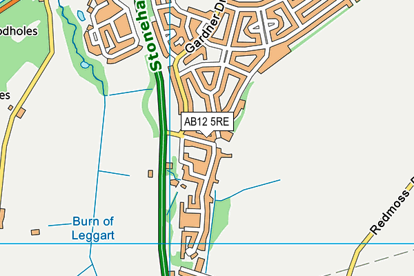 AB12 5RE map - OS VectorMap District (Ordnance Survey) AB12 5RE map - OS VectorMap District (Ordnance Survey)