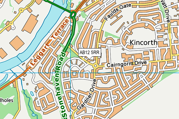AB12 5RR map - OS VectorMap District (Ordnance Survey) AB12 5RR map - OS VectorMap District (Ordnance Survey)