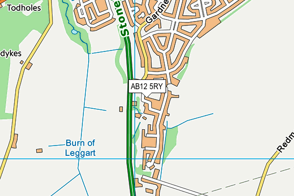 AB12 5RY map - OS VectorMap District (Ordnance Survey) AB12 5RY map - OS VectorMap District (Ordnance Survey)