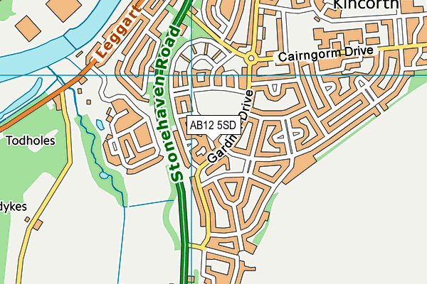AB12 5SD map - OS VectorMap District (Ordnance Survey) AB12 5SD map - OS VectorMap District (Ordnance Survey)
