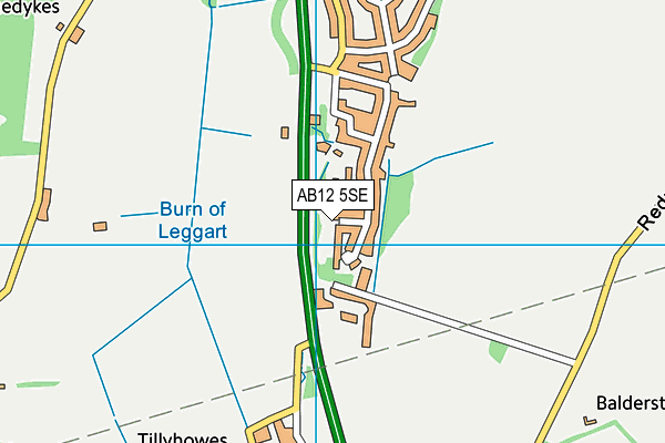 AB12 5SE map - OS VectorMap District (Ordnance Survey) AB12 5SE map - OS VectorMap District (Ordnance Survey)