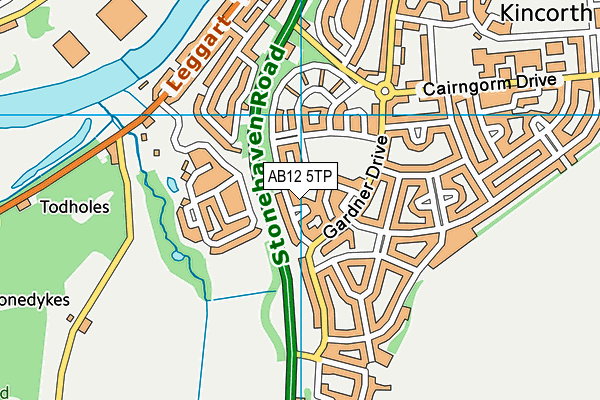 AB12 5TP map - OS VectorMap District (Ordnance Survey) AB12 5TP map - OS VectorMap District (Ordnance Survey)