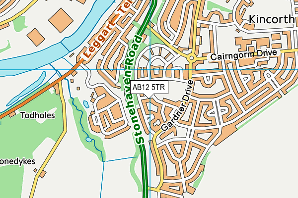 AB12 5TR map - OS VectorMap District (Ordnance Survey) AB12 5TR map - OS VectorMap District (Ordnance Survey)